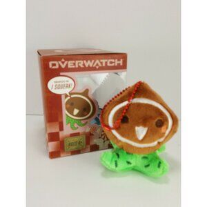 Overwatch Pachimari Gingermari Plush Blizzard Key chain Squeaks Xmas Ornament